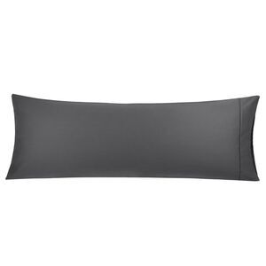Body Pillowcase 20x 55 Cotton Dark Gray